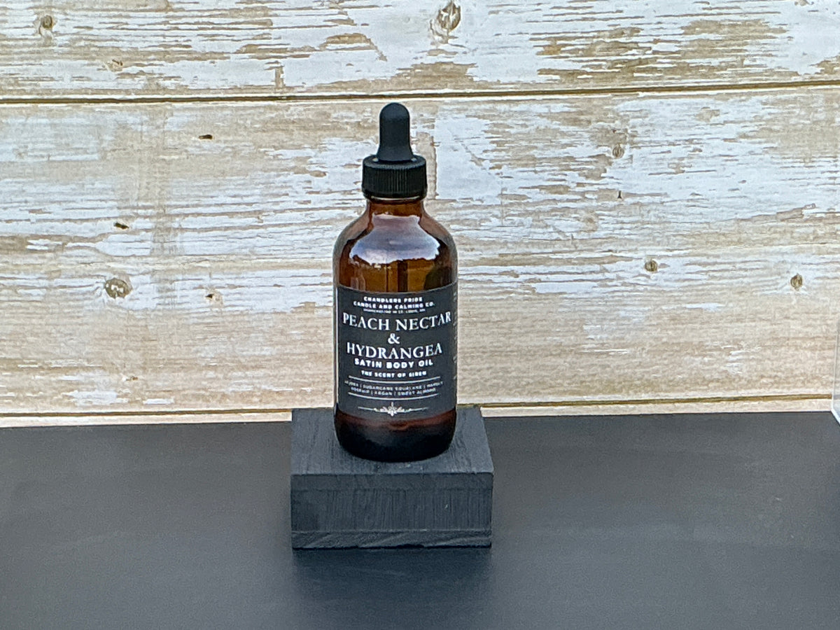 Peach Nectar & Hydrangea Satin Body Oil