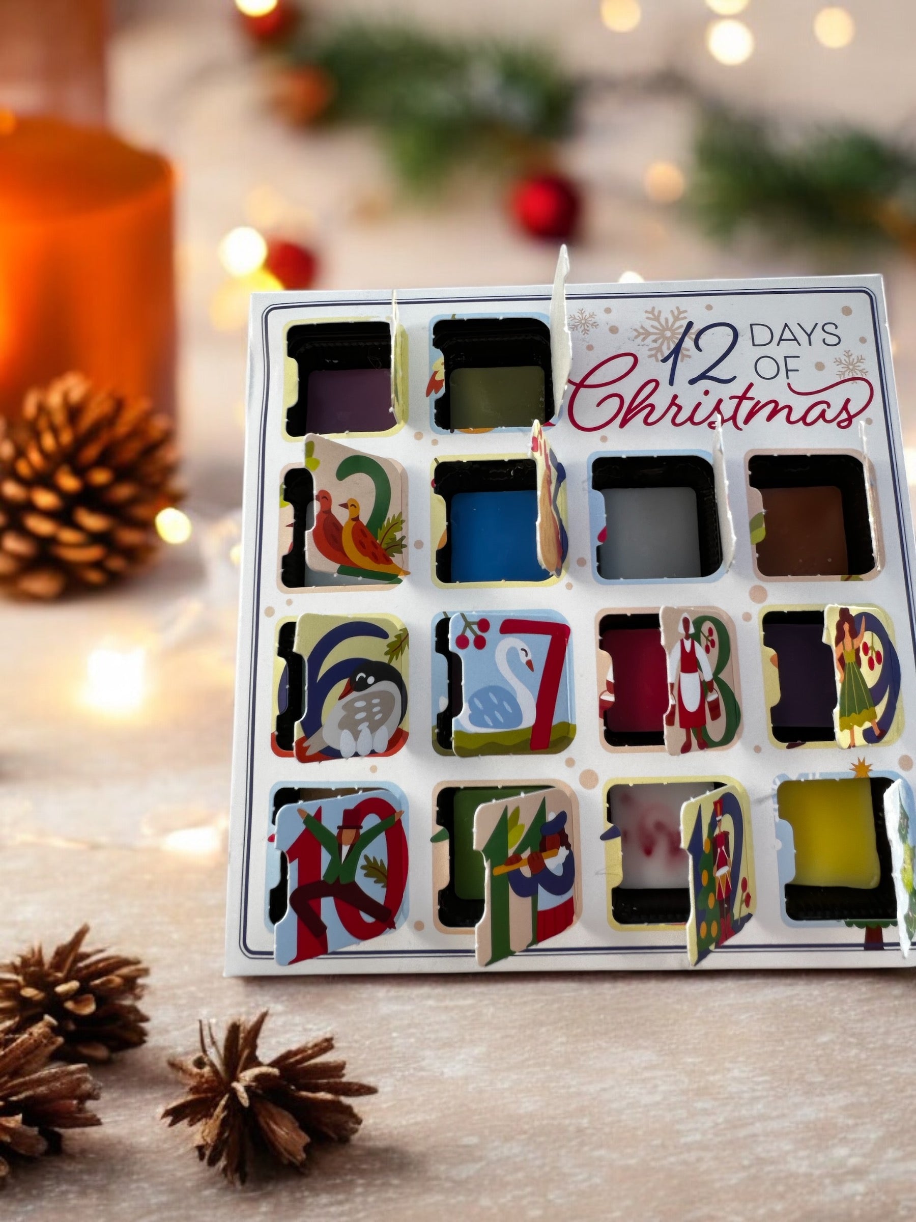 Chandlers’ Pride advent-style 12 Days of Christmas wax melt sampler